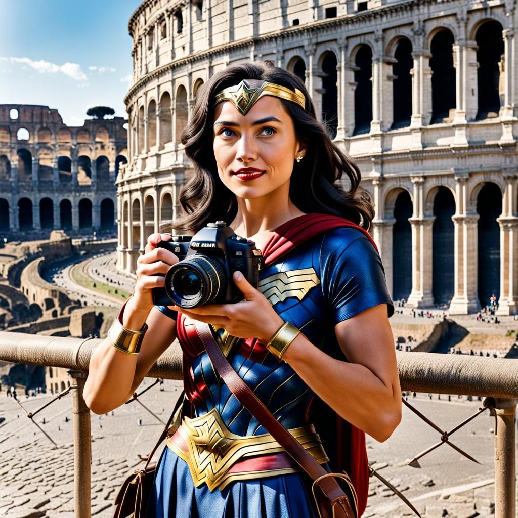 Wonder Woman on Roman Holiday