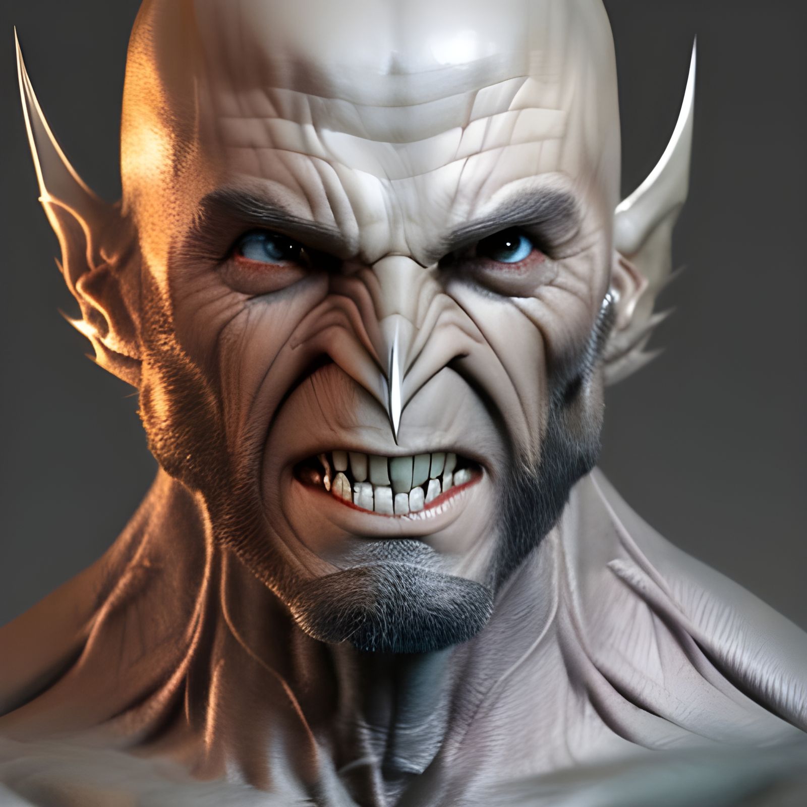 Wolverine Voldemort Fusion: Detailed 3D Digital Art