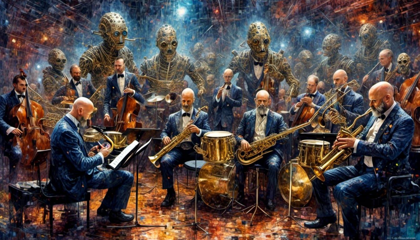 Cyberpunk Alien Band Plays at Wedding