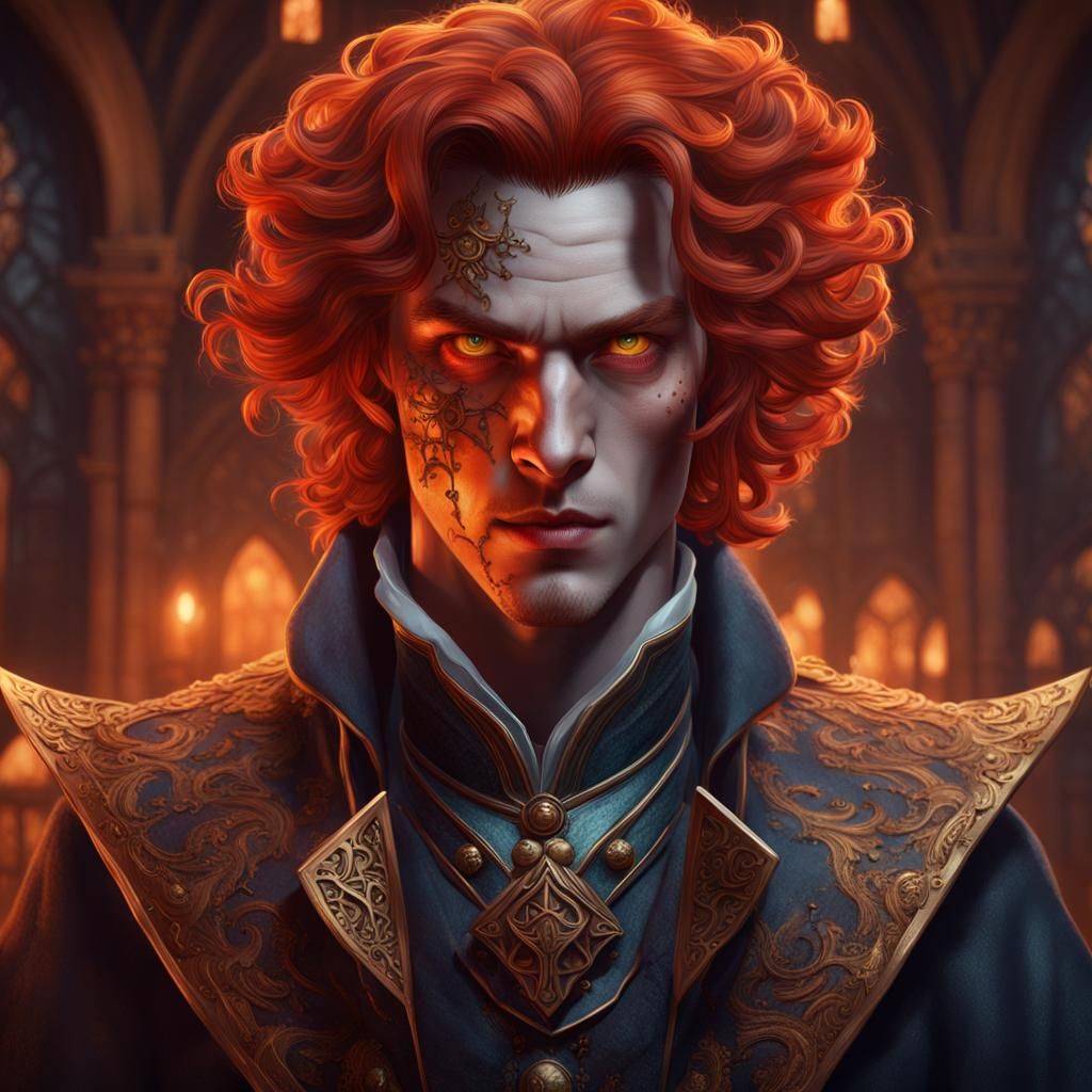 Victorian Sorcerer Concept Art in D&D Style