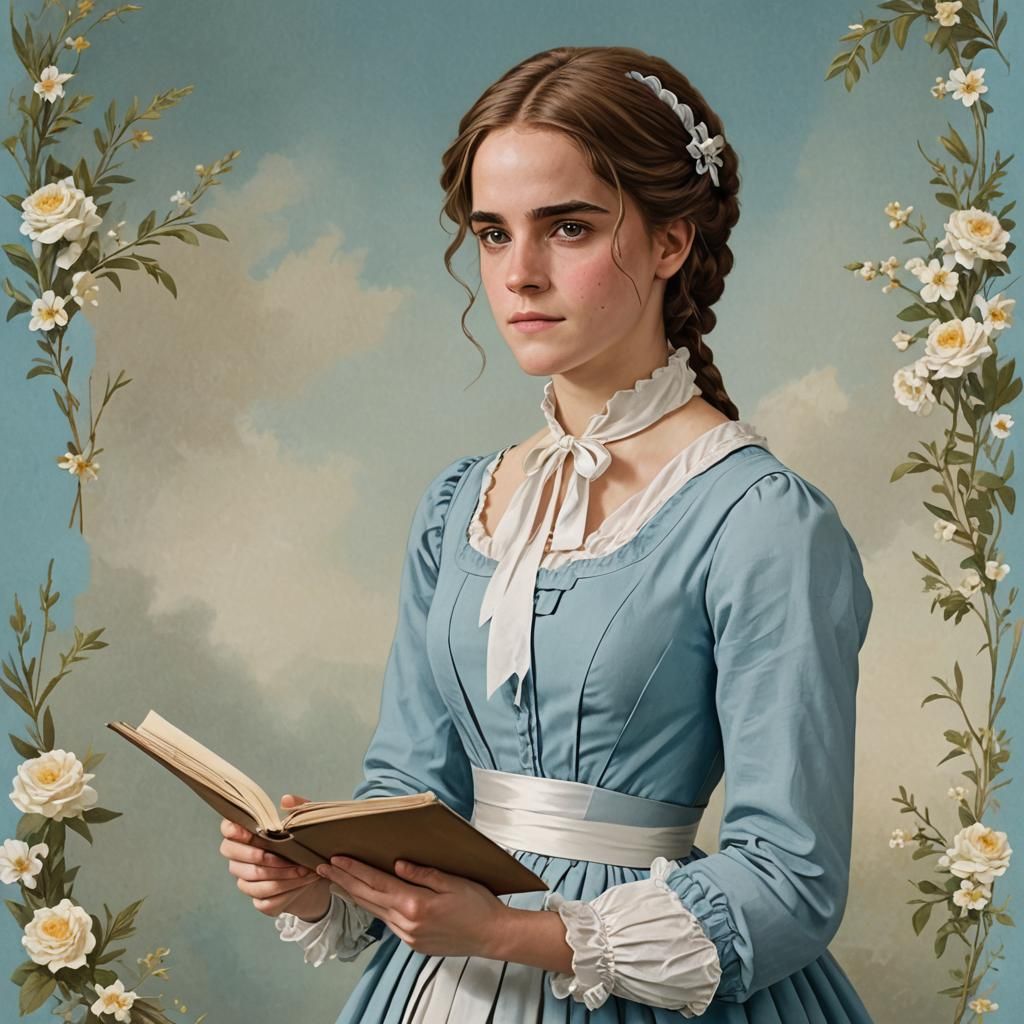 Hermione Granger Portrait in Studio Ghibli Style