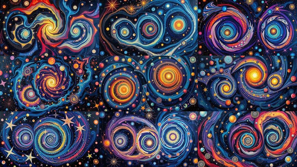 Quantum Vortex Maelstroms as Abstract Oil Painting