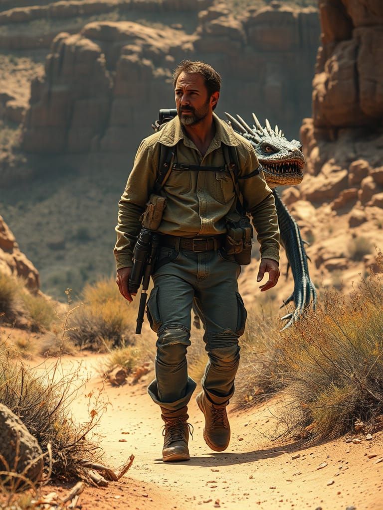 Outdoorsman Discovers the Mysterious Chupacabra in the Deser...