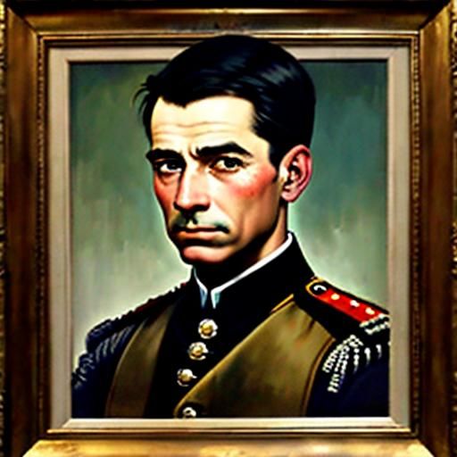 British Grenadier Portrait in Hyperrealistic Style