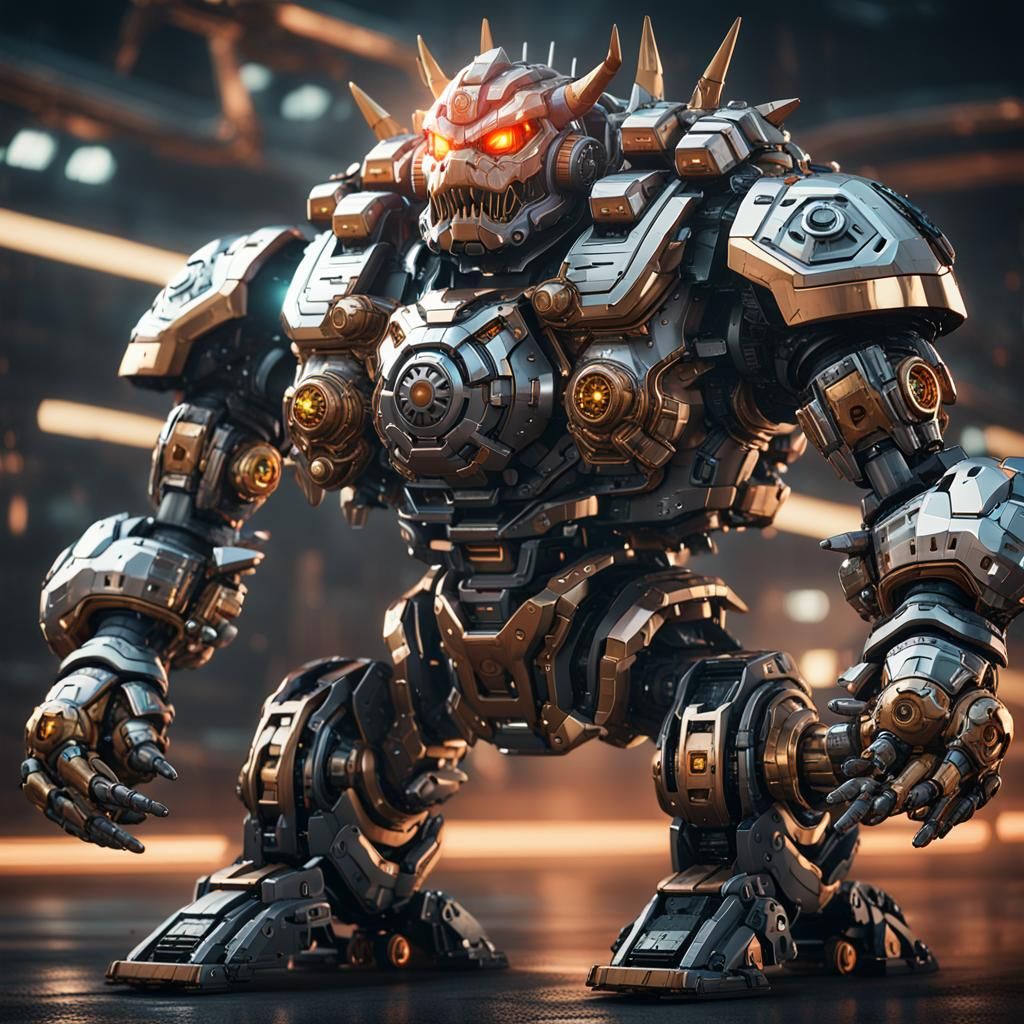 Futuristic Sci-Fi Bowser Mech in 8K