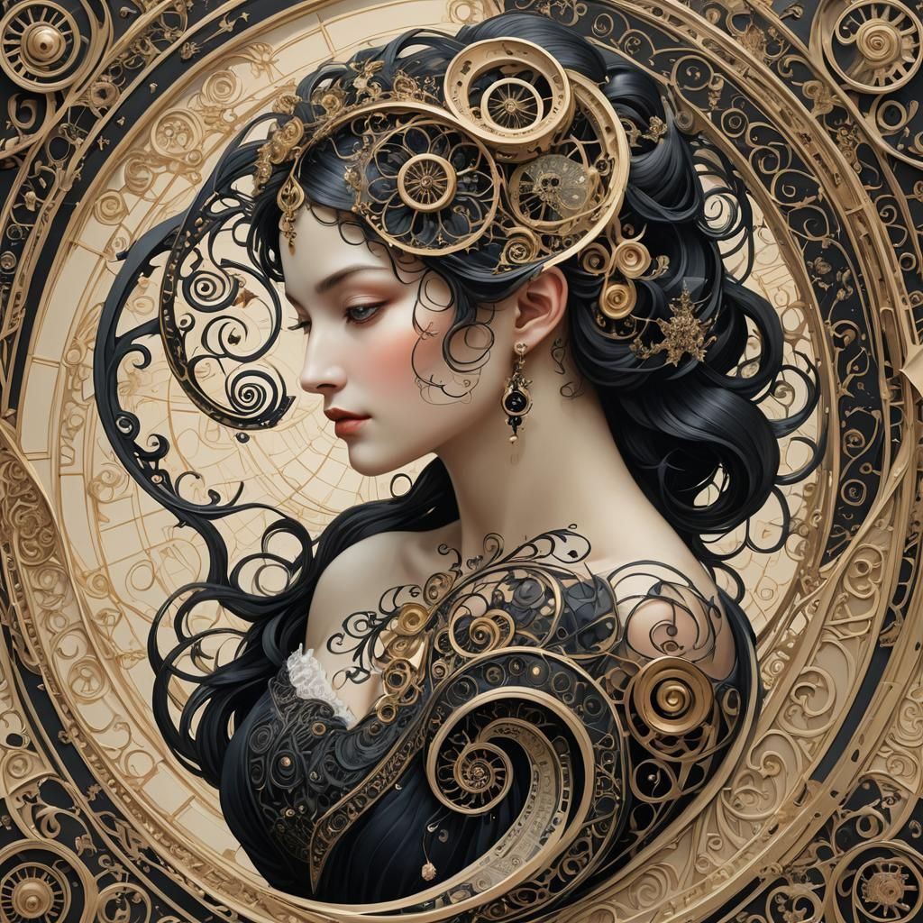 Beauté femme démoniaque à la peau blanche avec des cornes et des ailes noires