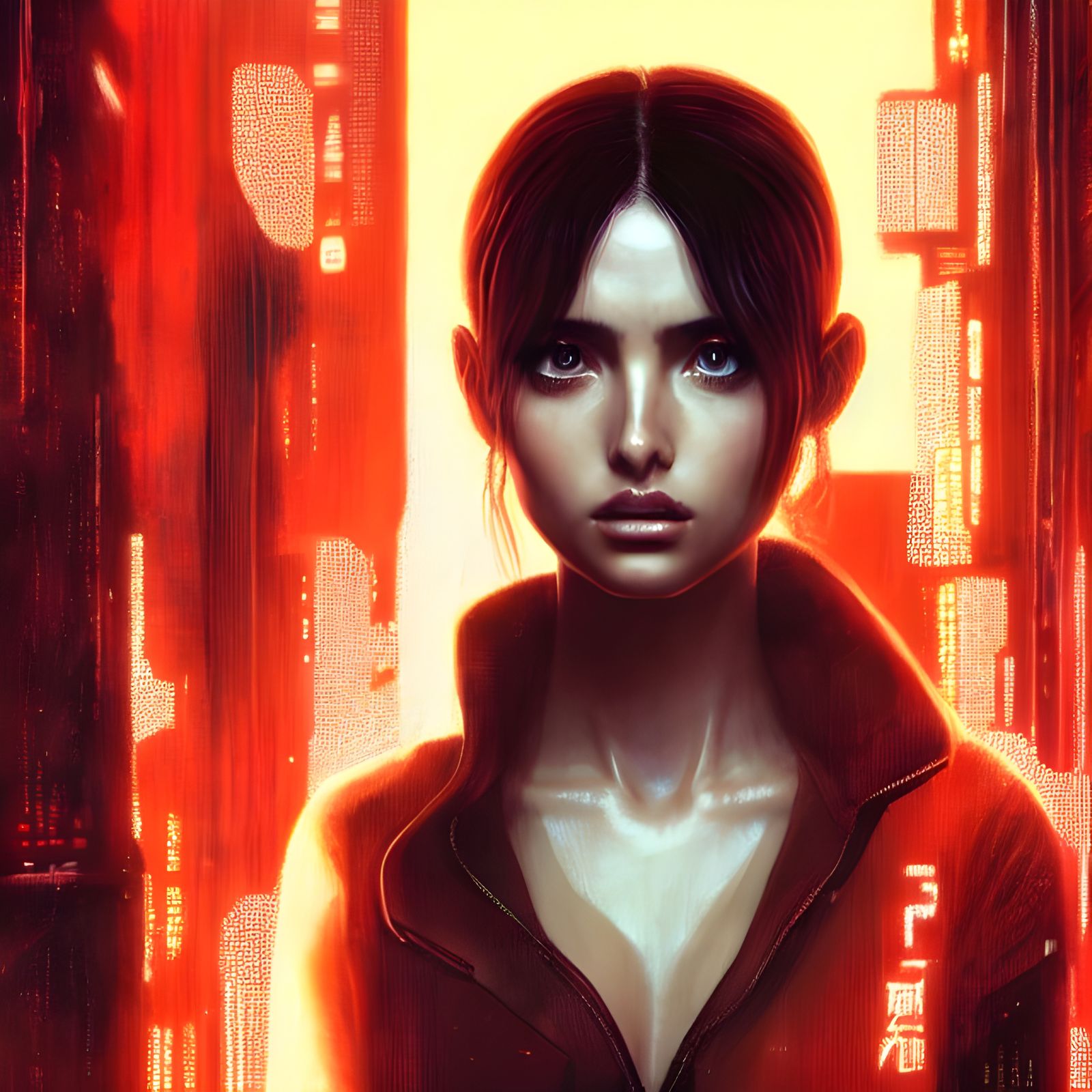 Ana de Armas as Joi: Digital Art Portrait