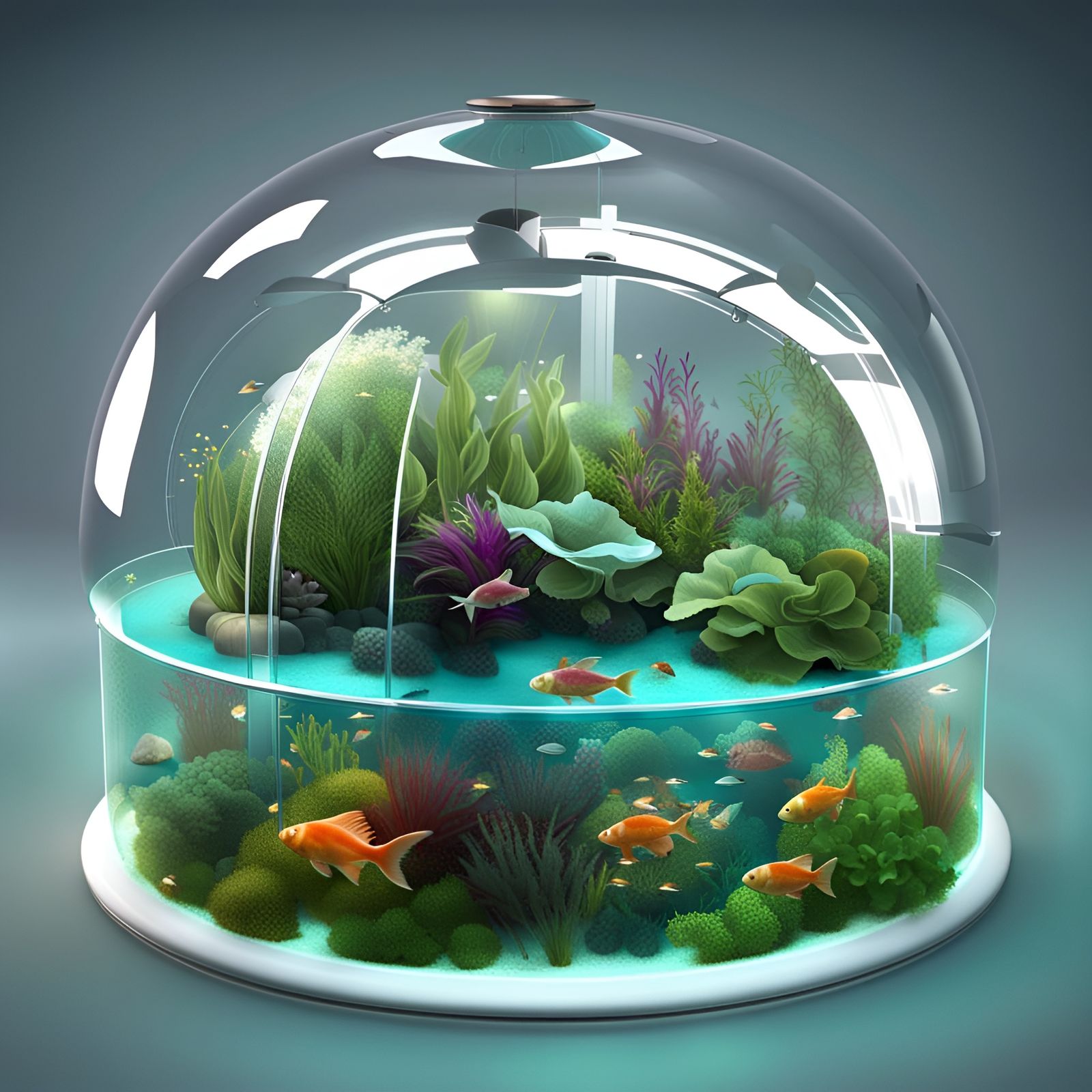 AquaGarden 360: Underwater Greenhouse in 3D