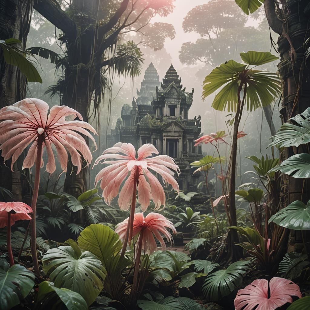 Enchanted Jungle Creature in Laura Macabresku Style