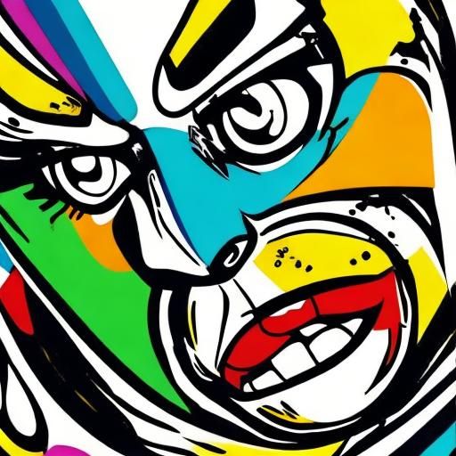 Person Photobombs Poster in Pop Art Style