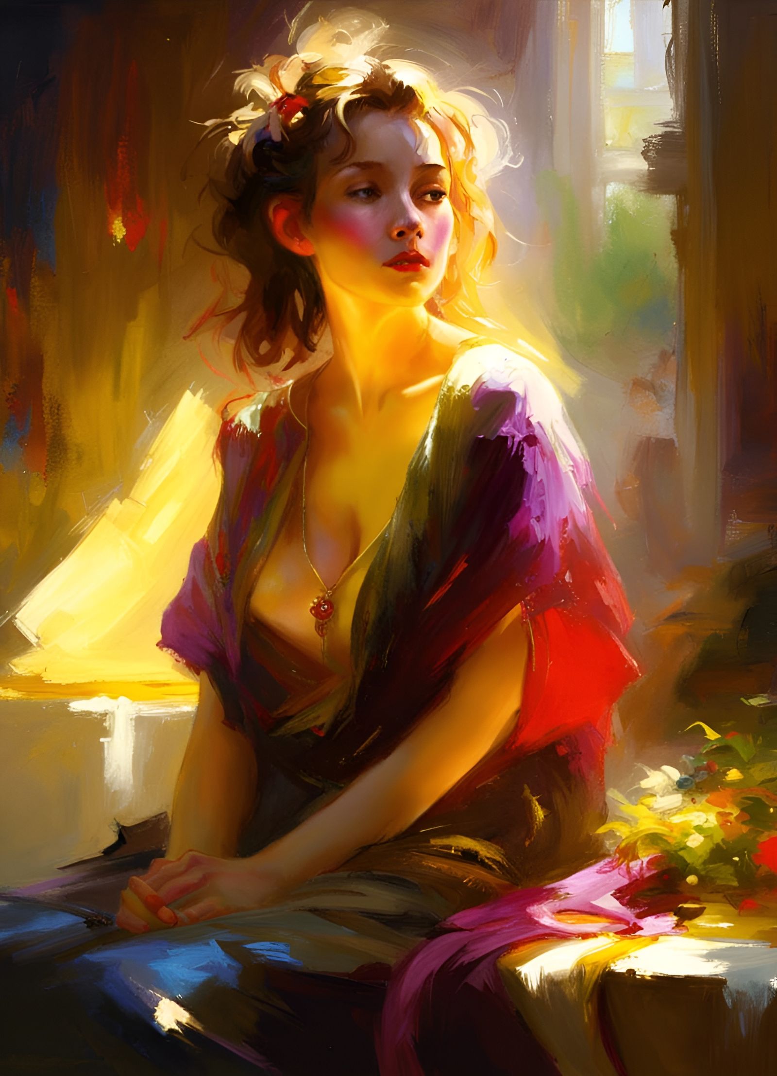Blinding Light Fantasy Art in Rich Colors