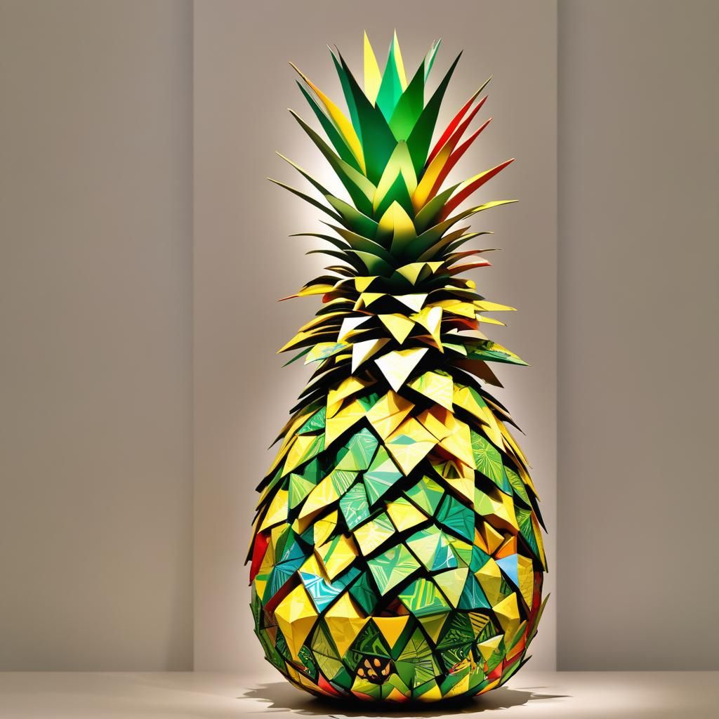 Pineapple Sculpture Inspired by Surrealist Art