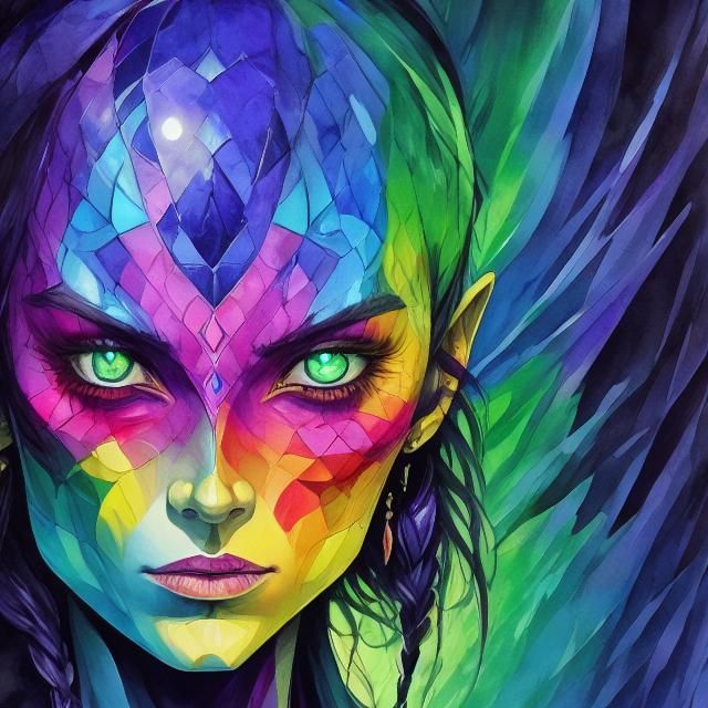 Digital Art: Computer Character in Hypermodern Style