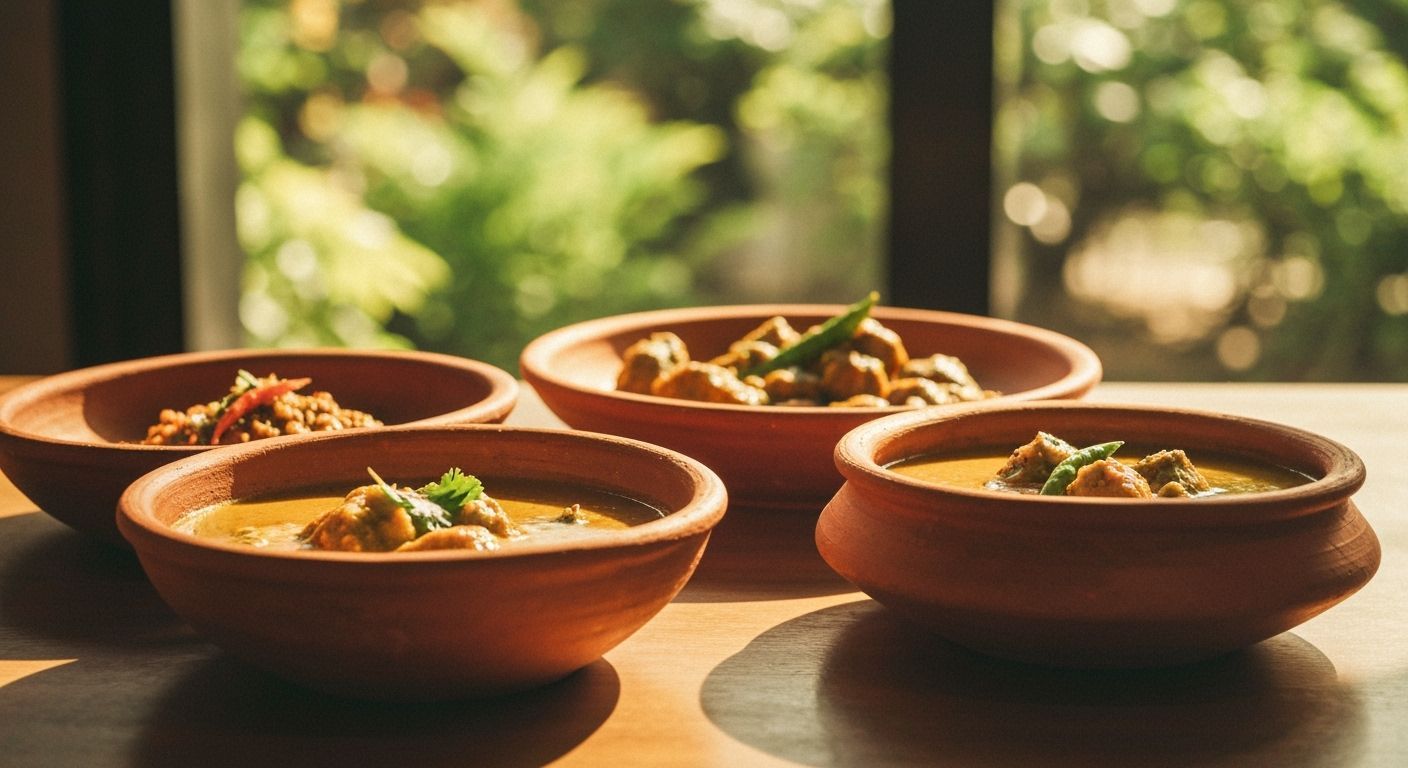 Vibrant South Indian Cuisine Delivery Art