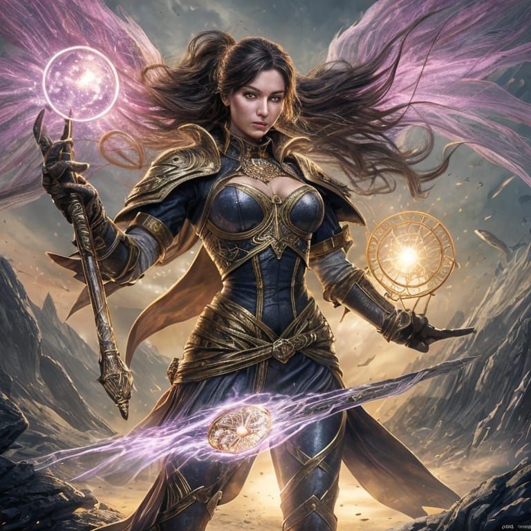 Fantastical Rockstar in a Whimsical World Scene