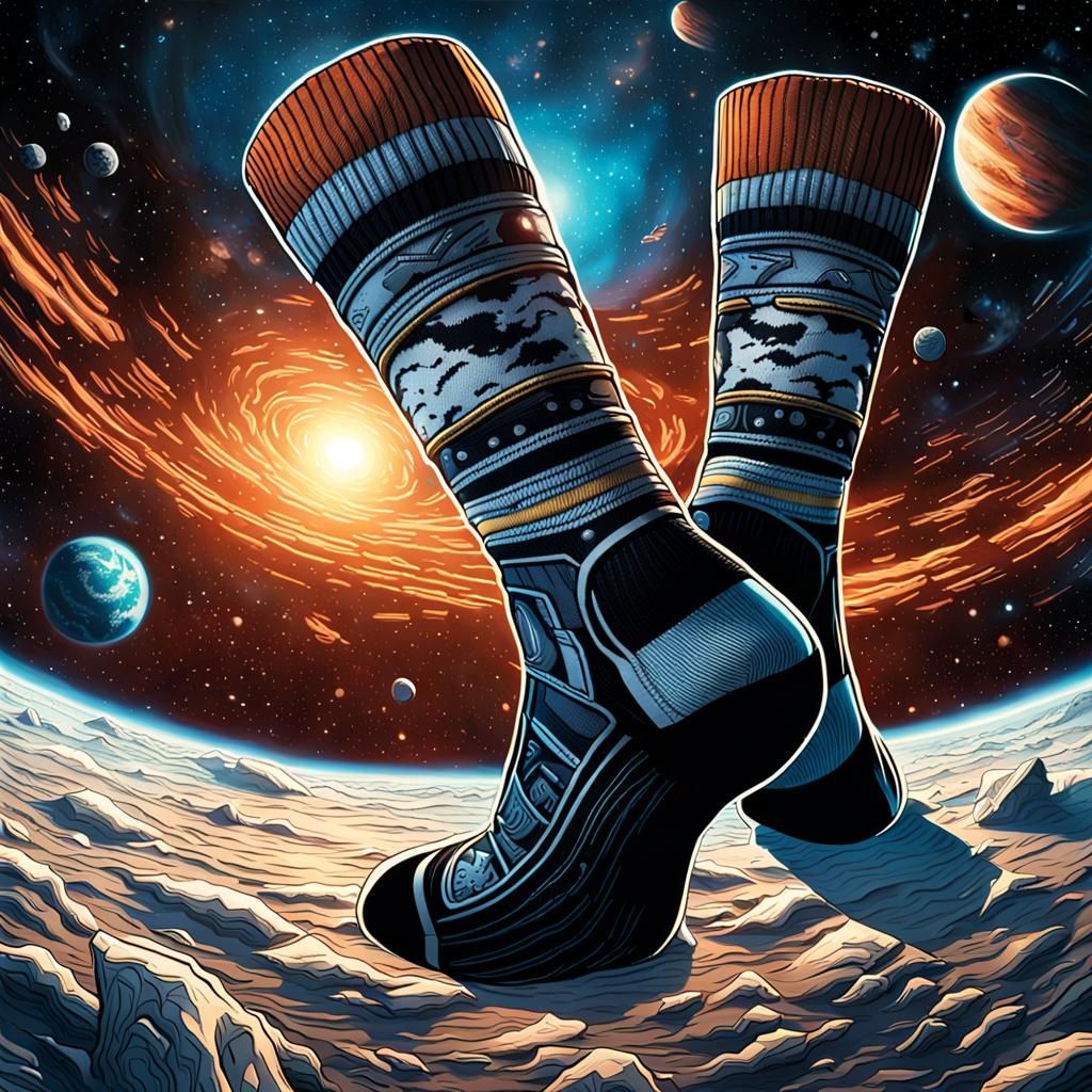 Socks in Space: Comic Book Art