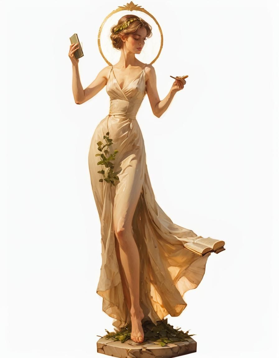 Elegant Woman Reading: Rococo Style Oil Painting