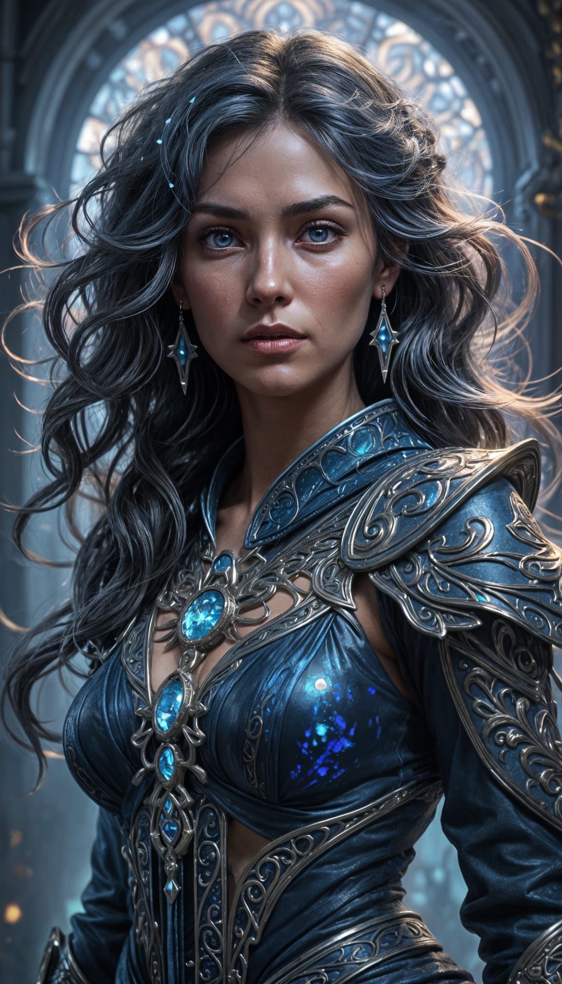 Shades of Blue and Silver, Mage Class, Female