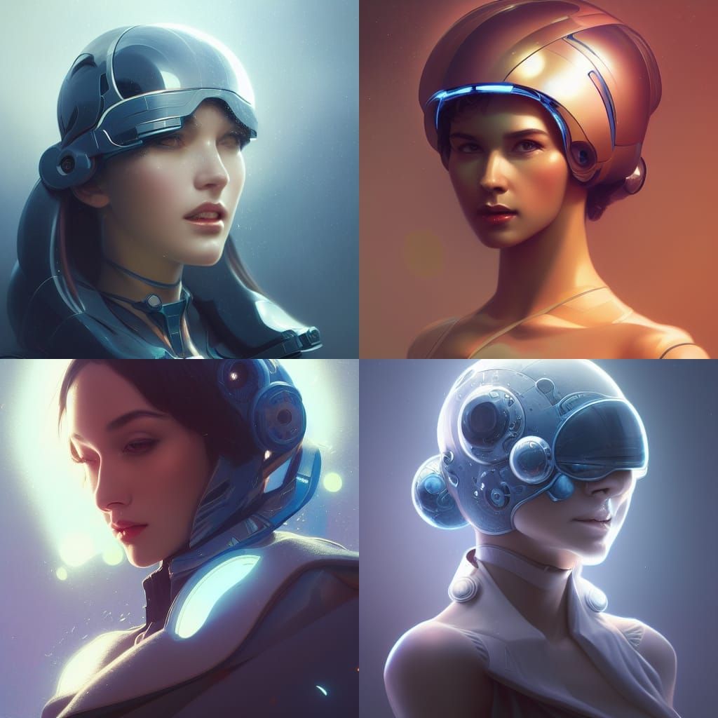 Hi-Tech Futuristic Snowball Portrait in 8K