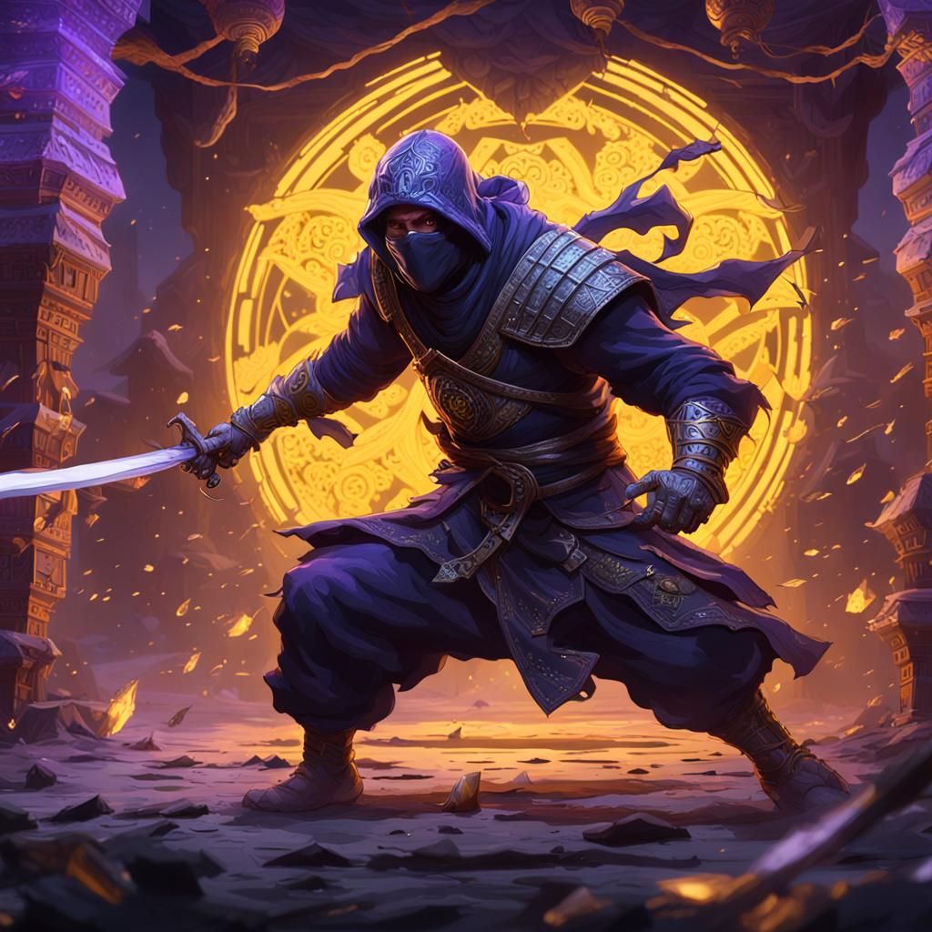 Ninja vs Monster: Dark Fantasy Concept Art