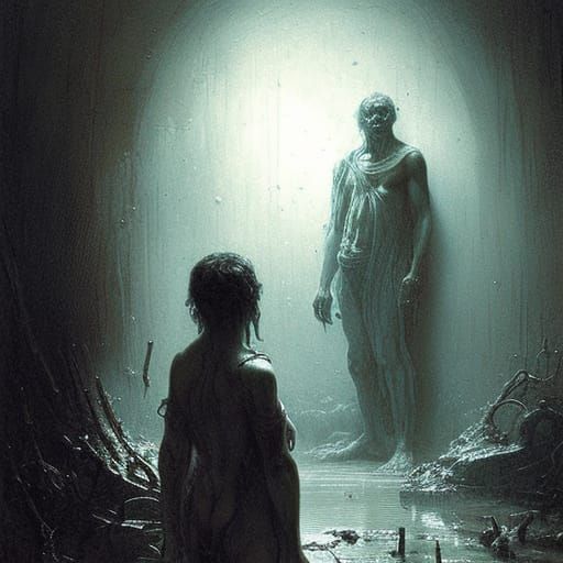 Mud Man Horror Illustration