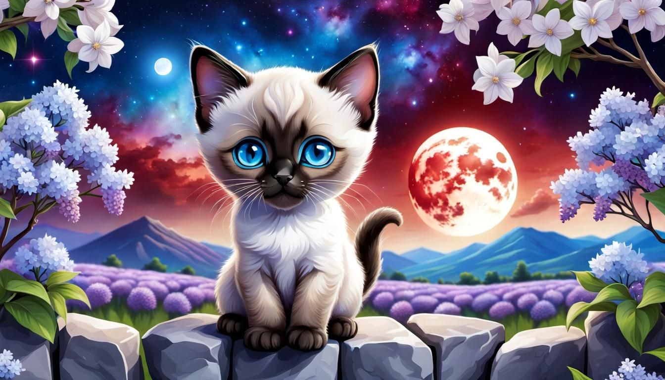 Lavender & Lilac Kitty