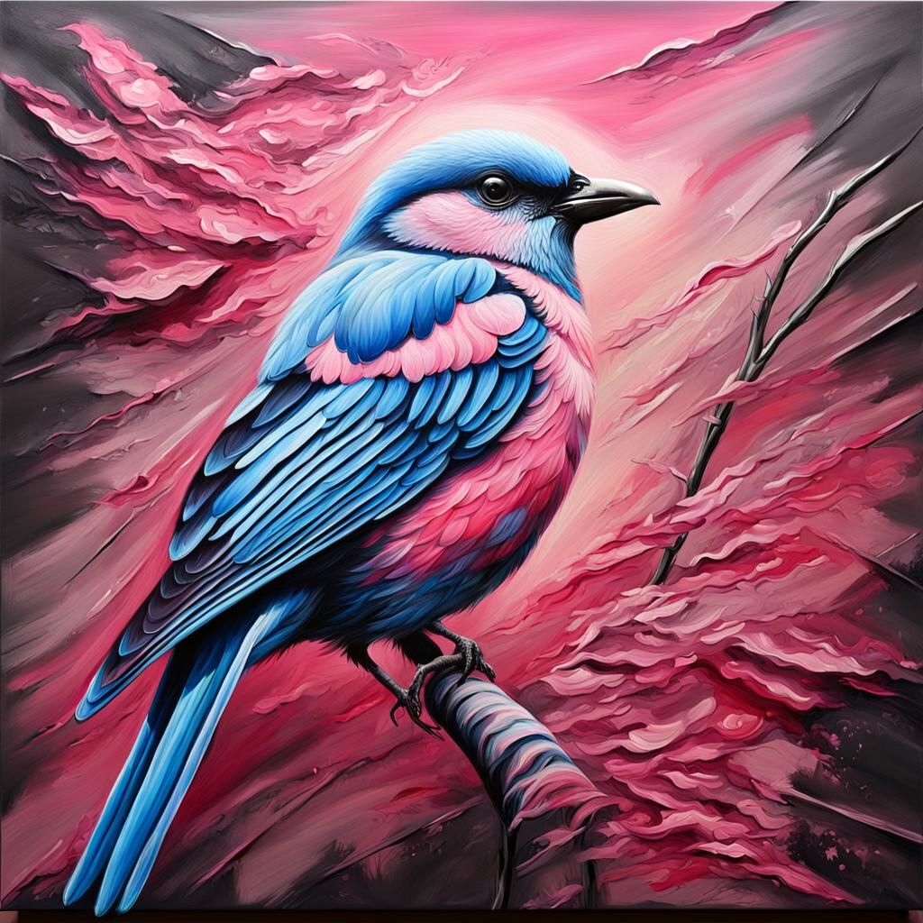 Bird Oil Painting