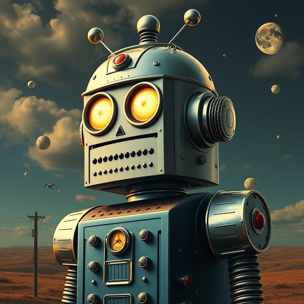 Retro-Futuristic Robot Masterpiece in Whimsical Blockbuster ...