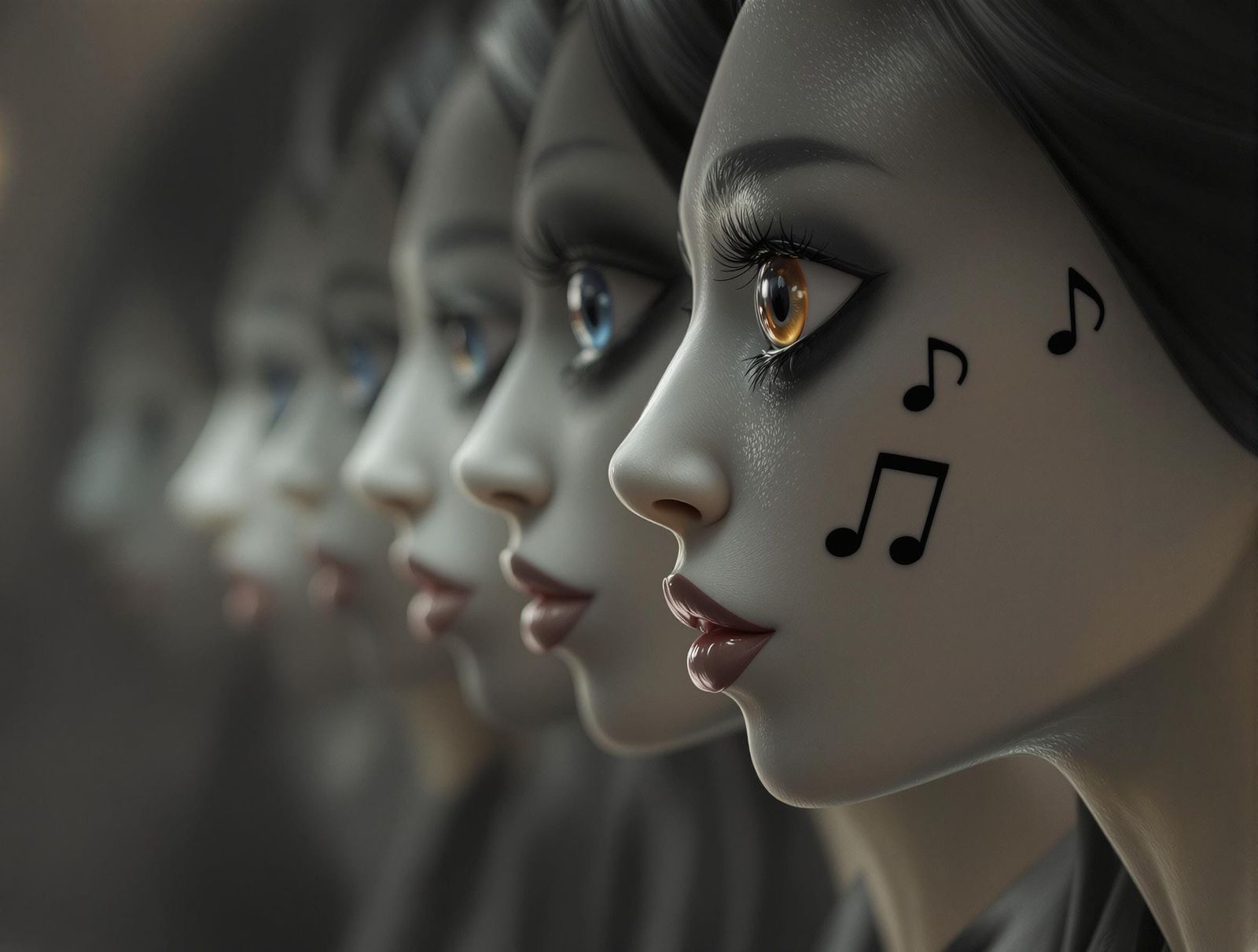 Grisaille Semiquaver Notes Form Chorus Line