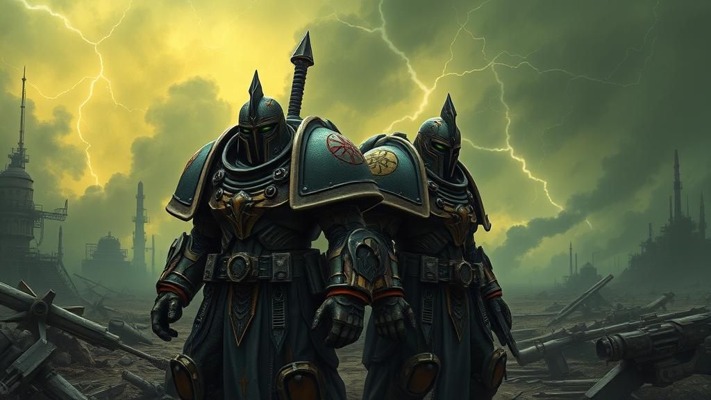 Brothers Amidst Wasteland: Grimdark Gothic Sci-Fi