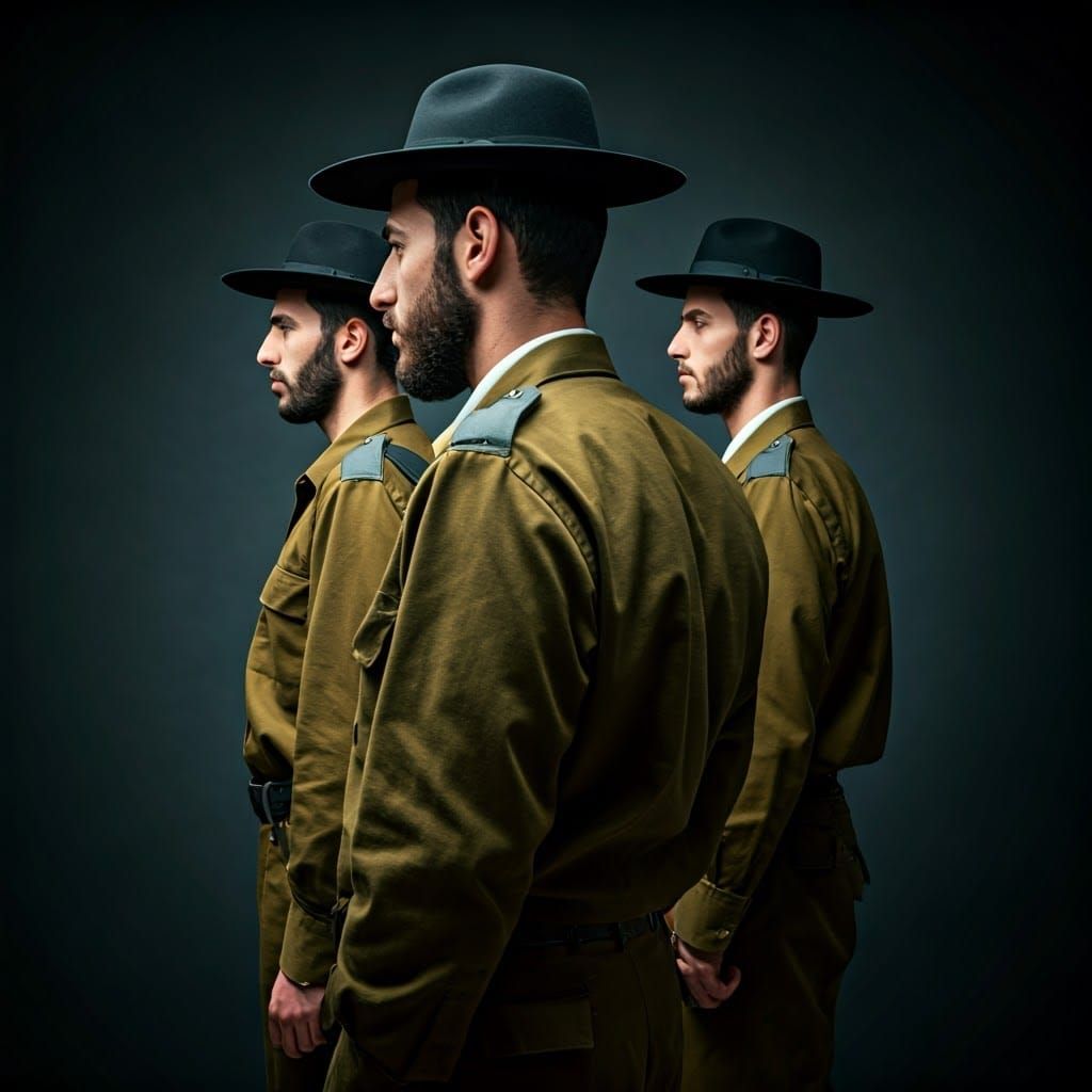 Orthodox Israeli Soldiers in Cinematic Regalia