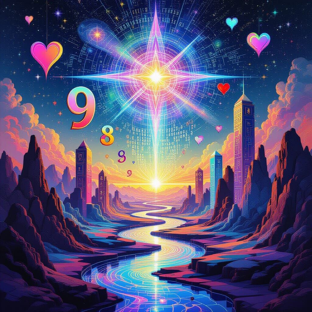 Cosmic Landscape with Ascending Numbers and Binary Nexus