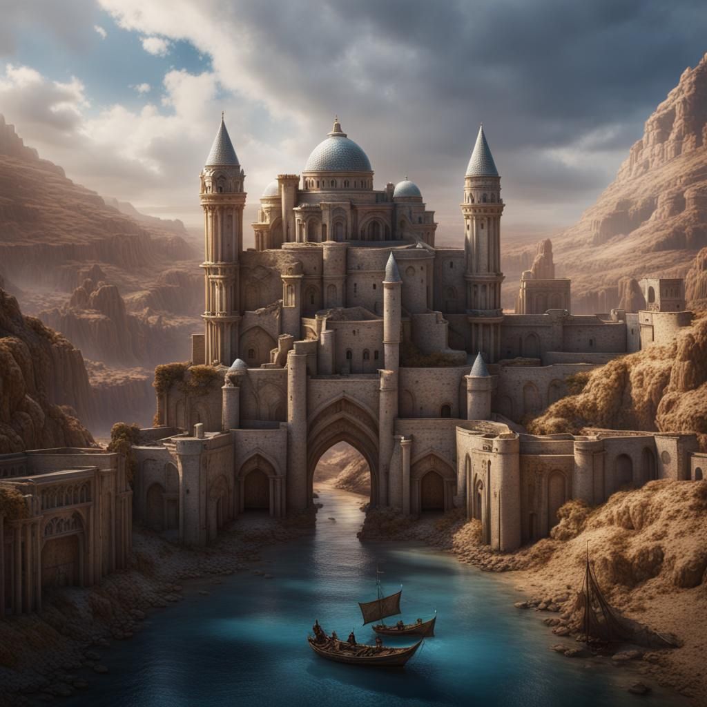 Emilia Clarke in Israel: Detailed Matte Painting