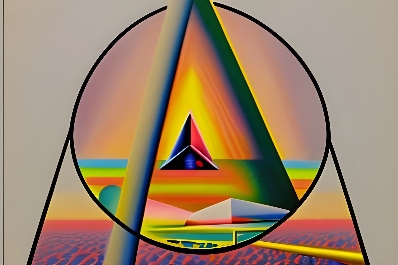 "pyramid symbol"
