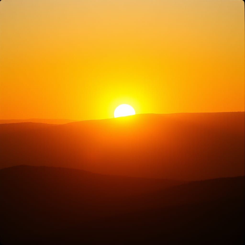 Golden Dawn Light Creates Cinematic Landscape