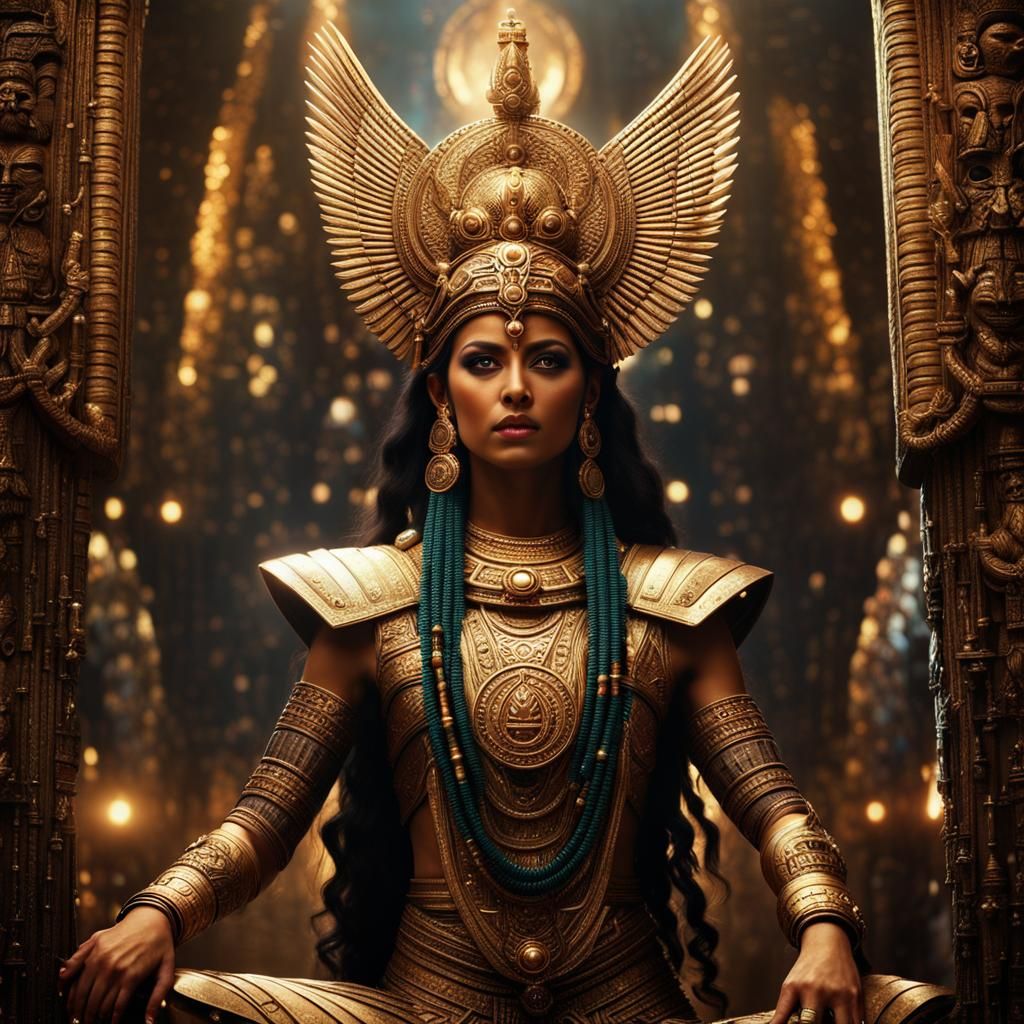 Anunnaki Goddess Ninhursag in Epic Digital Painting