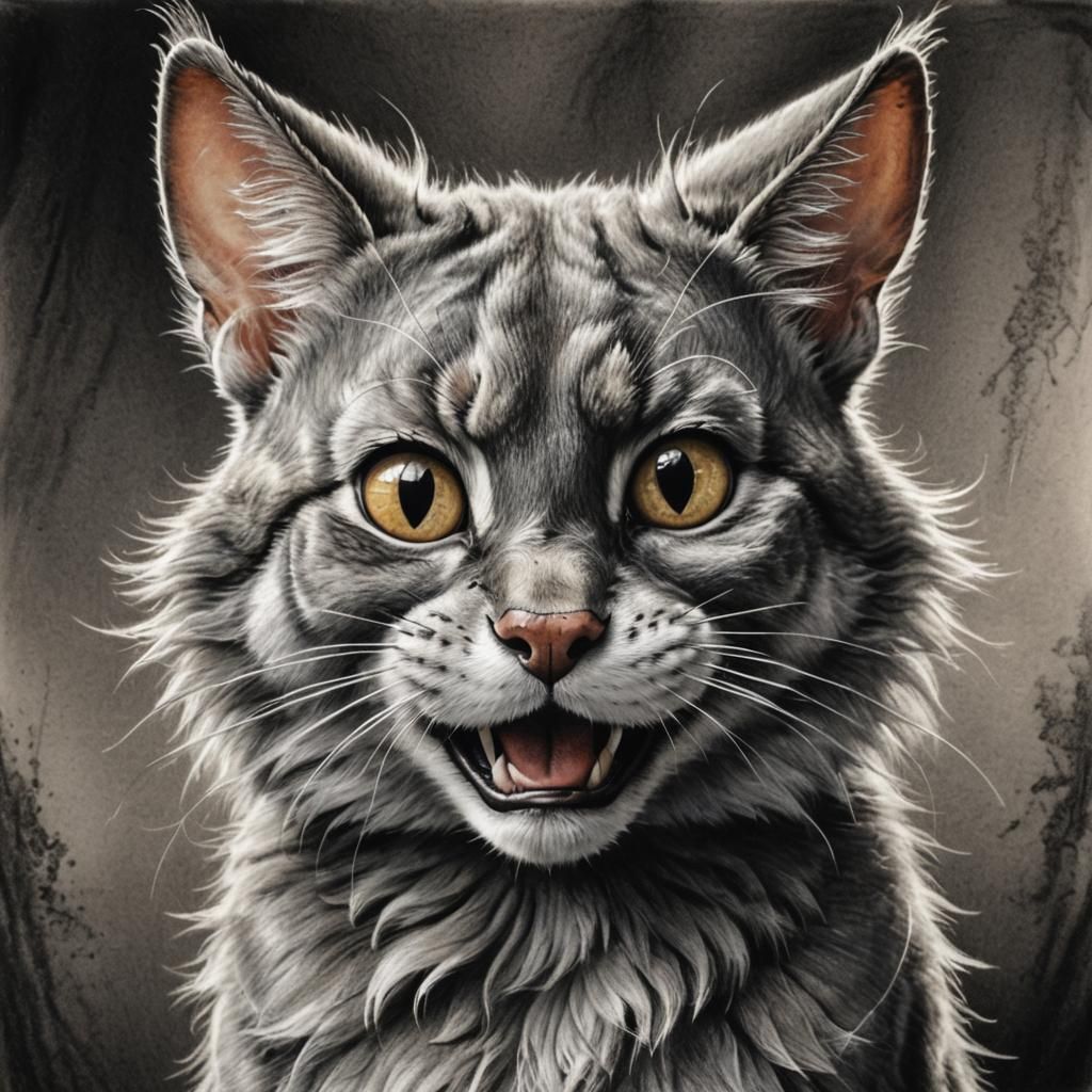 Tom and Jerry: Detailed Charcoal Head and Shoulders Portrait