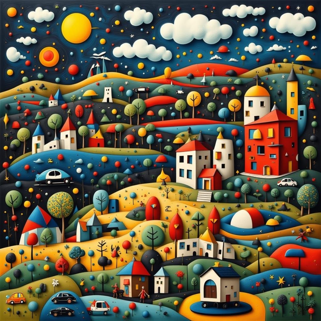 Surreal Claymation Figure in Modern Art Style