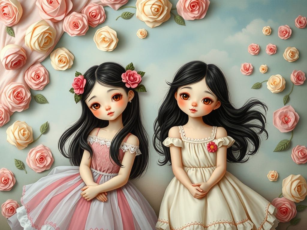 Surreal Dreamscapes in Pastel Hues and Soft Textures