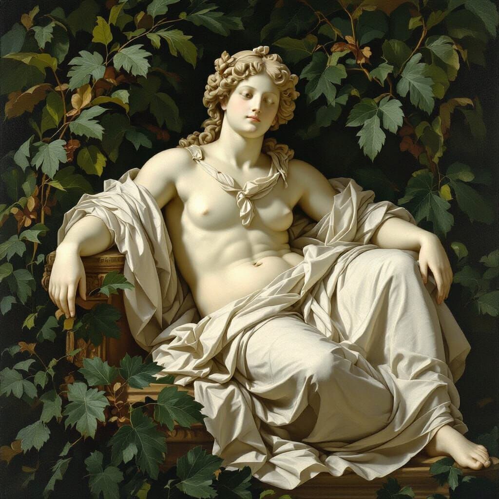 Hermaphroditus Reclining: A Renaissance-Style Sculpture