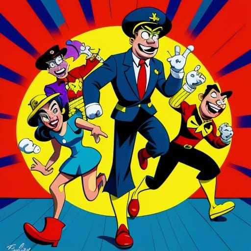 Captain Calamity's Cartoon Bank Robbery Fail