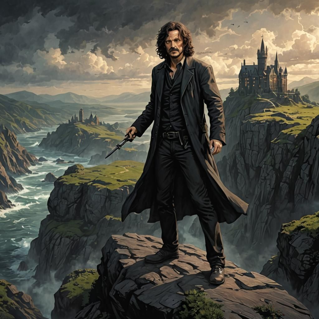 Stylized Portrait of Sirius Black