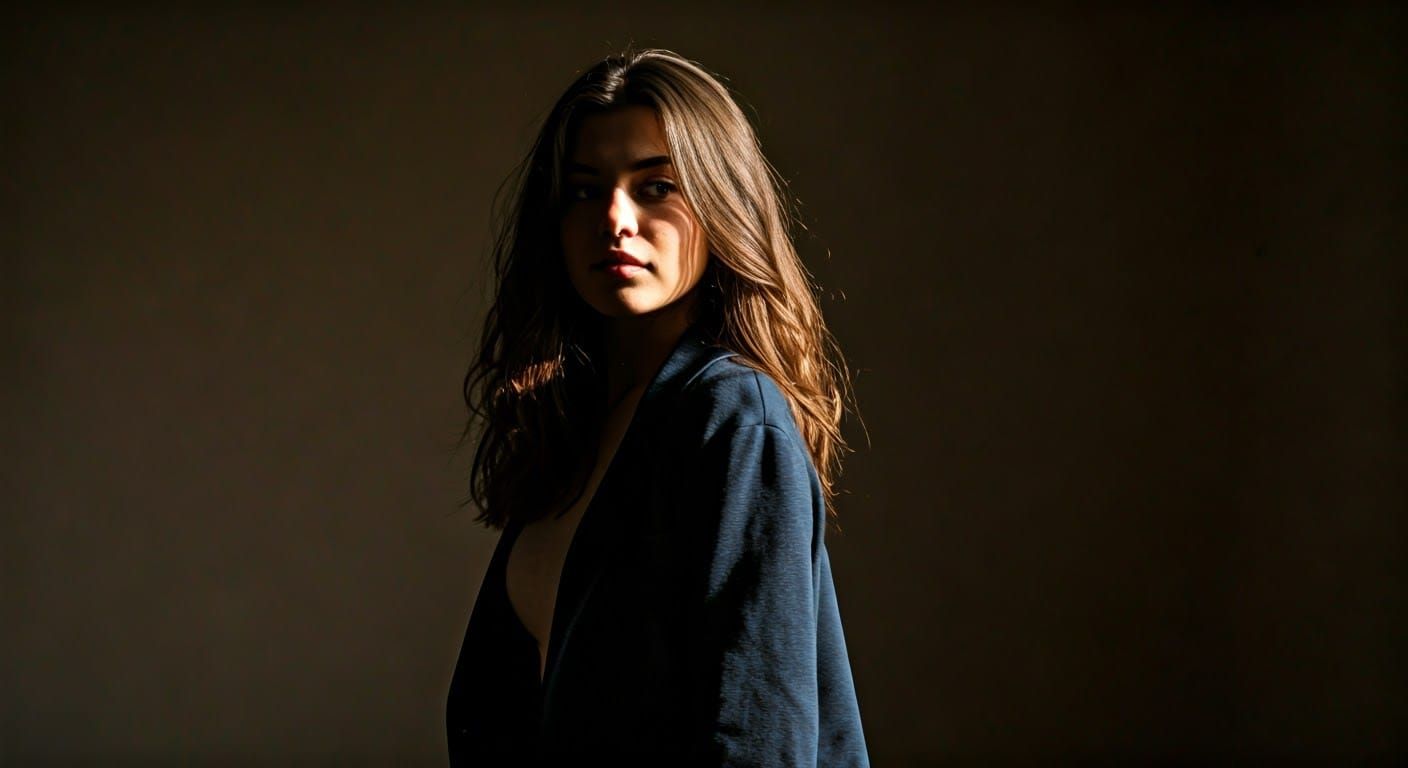 A Figure in Quiet Contemplation, in Soft Light