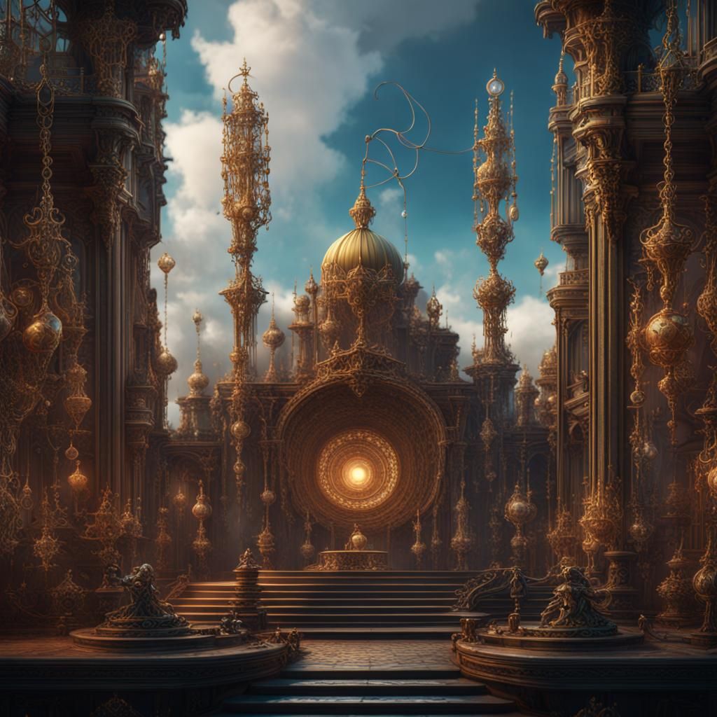 Jewellery in Tesseract: Detailed Fantasy Concept Art