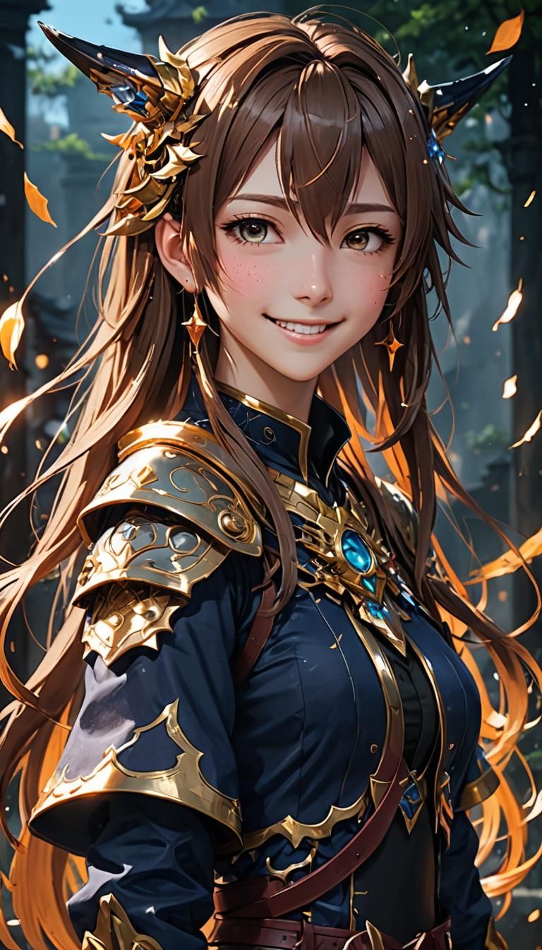 Detailed 3D Anime Portrait Inspired by WLOP
