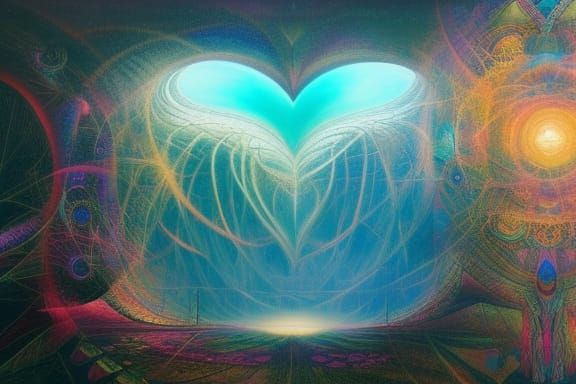 Infinite Consciousness: Detailed Matte Painting in 8k