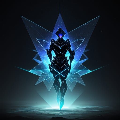 Mysterious Geometric Mindglint in Ethereal Glow