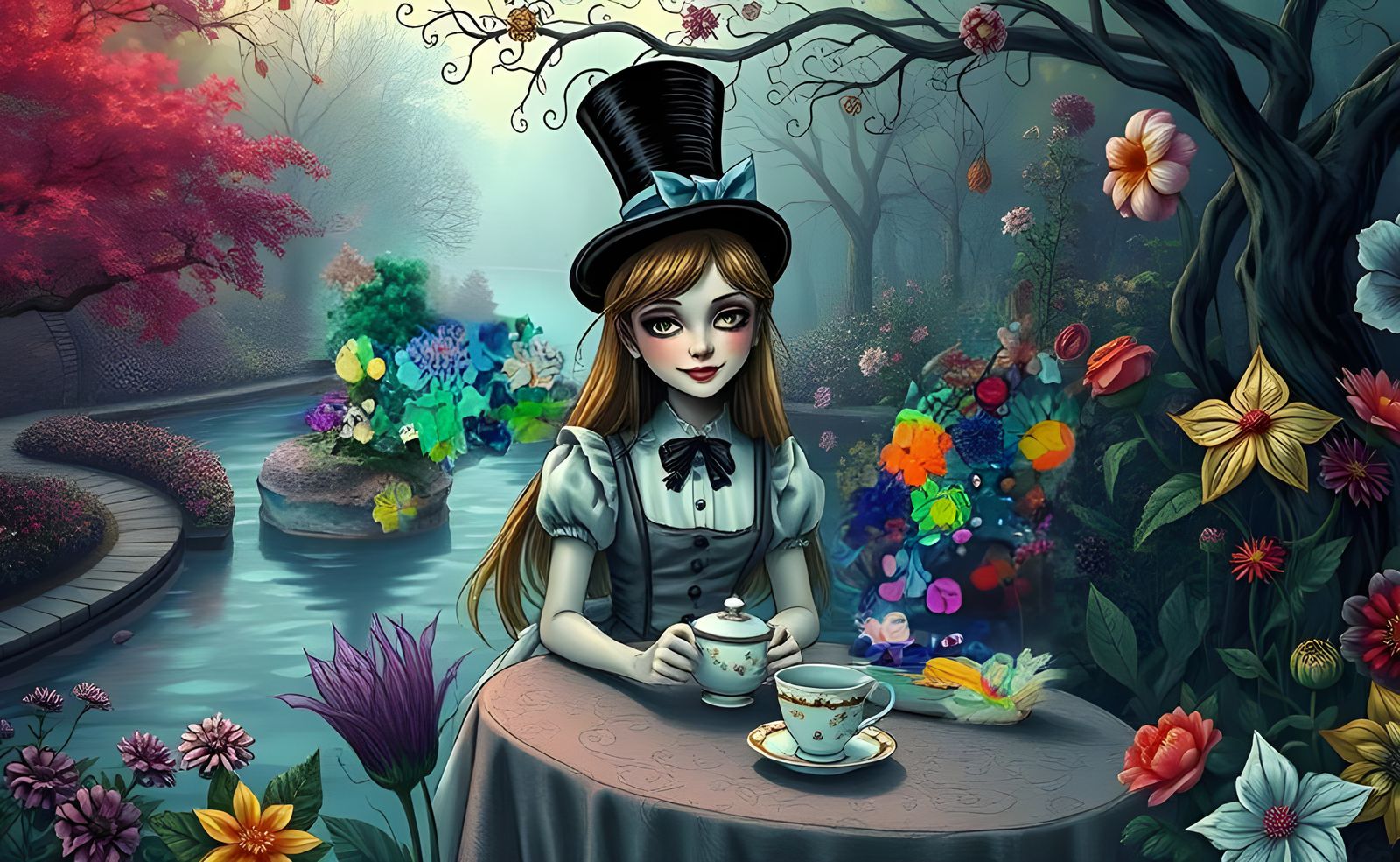 Holographic Kaleidoscopic Garden by Murakami