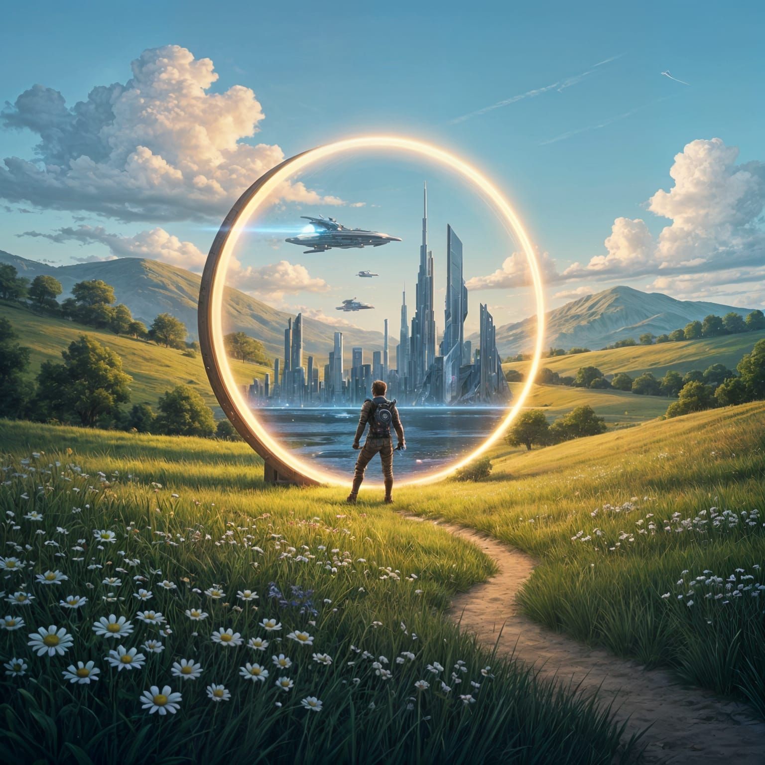 Enlarged Portal Dominates the Landscape