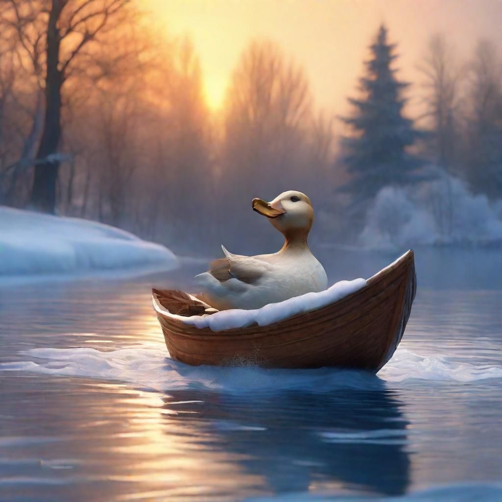 Duck Washington Crossing the Delaware: Concept Art